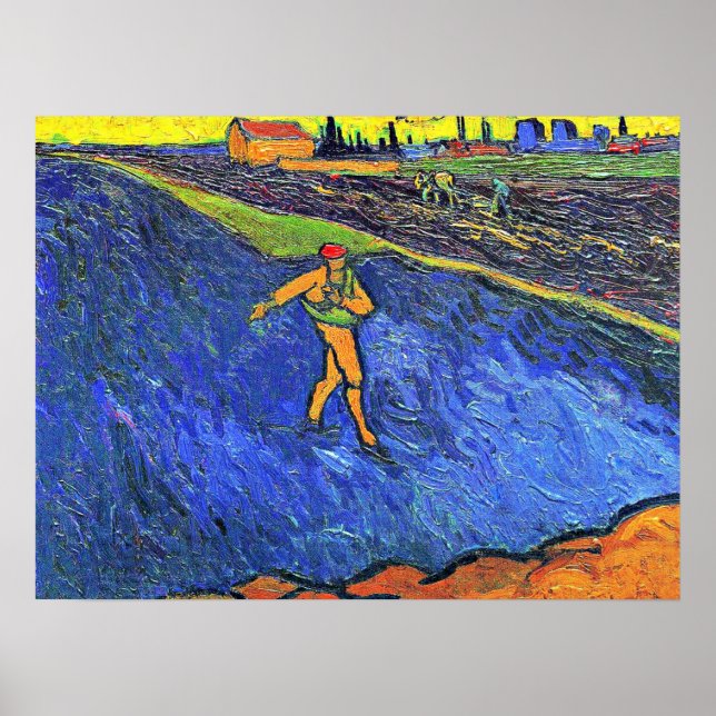Van Gogh - The Sower Outskirts of Arles Poster (Front)