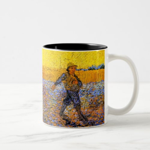 Van Gogh The Sower Two_Tone Coffee Mug