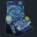 Van Gogh - The Starry Night Car Floor Mat<br><div class="desc">Van Gogh's Art Work - "The Starry Night" is featured on this car mat set. A nighttime sky so alive with sumptuous swirls! **Check out related products with this design in our store and discover more amazing options with this wonderful image: https://www.zazzle.com/collections/arty_gifts_for_the_van_gogh_fan_in_your_life-119079521028472120?rf=238919973384052768</div>