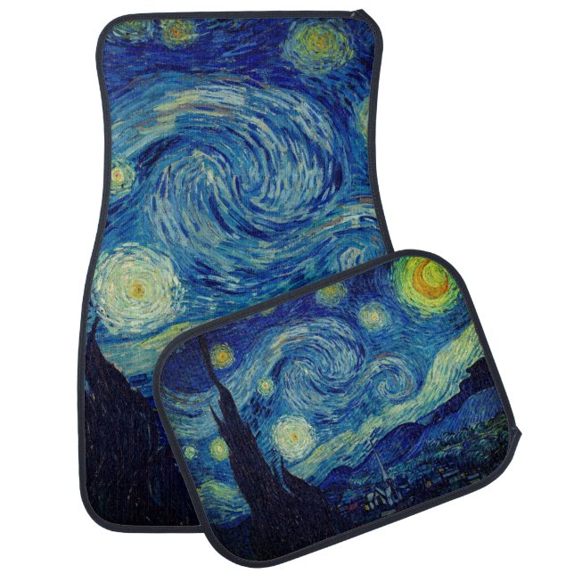 Van Gogh - The Starry Night Car Floor Mat (Set)