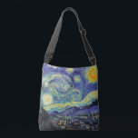 Van Gogh The Starry Night Cross Body Bag<br><div class="desc">Functional art from our favorite artist Van Gogh. 
The Starry Night by Vincent Van Gogh June 1889</div>