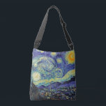 Van Gogh The Starry Night Cross Body Bag<br><div class="desc">Functional art from our favorite artist Van Gogh. 
The Starry Night by Vincent Van Gogh June 1889</div>