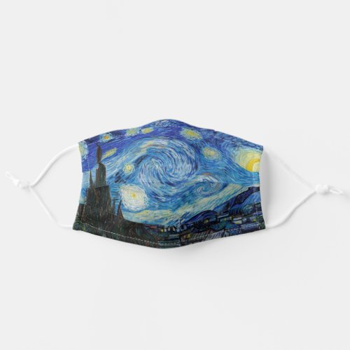 Van Gogh The Starry Night Painting Adult Cloth Face Mask