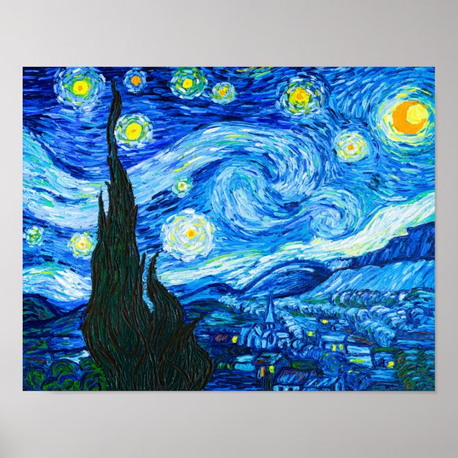Van Gogh The Starry Night Poster (Front)