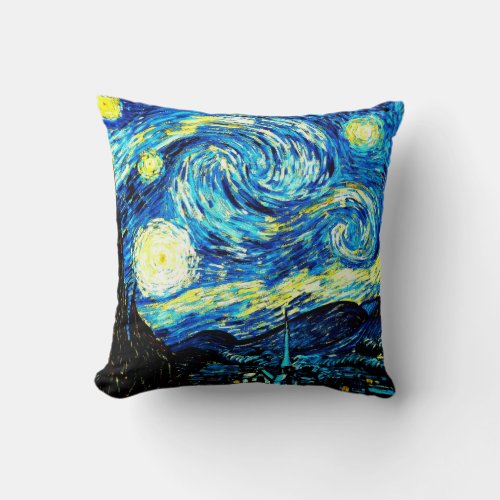 Van Gogh _ The Starry Night Throw Pillow