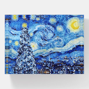 Van Gogh - The Starry Night - White Christmas Paperweight