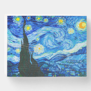 Van Gogh The Starry Night Wooden Box Sign