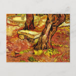 Van Gogh - The Stone Bench Postcard<br><div class="desc">Vincent van Gogh painting,  The Stone Bench. postcard.</div>