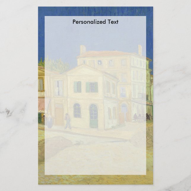 Van Gogh | The Yellow House | 1888 Stationery (Front)