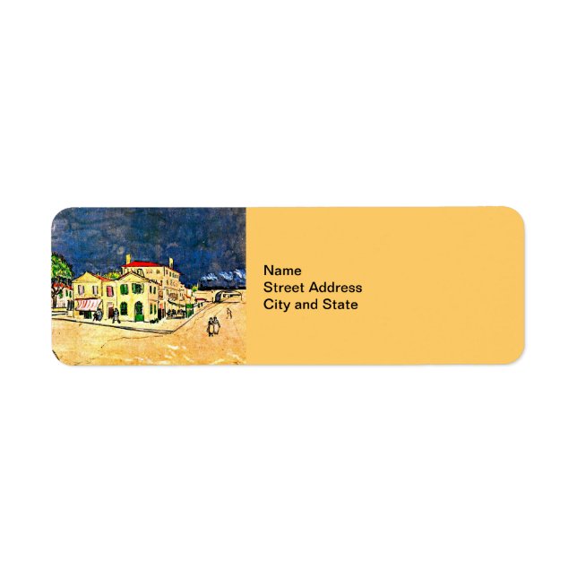 Van Gogh: The Yellow House (Vincent's House) Label (Front)