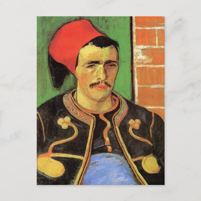 Van Gogh, The Zouave, Vintage Impressionism Art Postcard (Front)