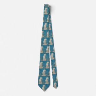 Van Gogh Torso of Venus Blue Impressionist Art Neck Tie