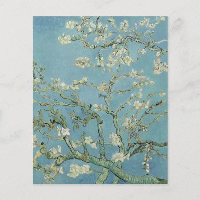 Van Gogh Tree Flowers Scrapbook Paper Sheet (Front)