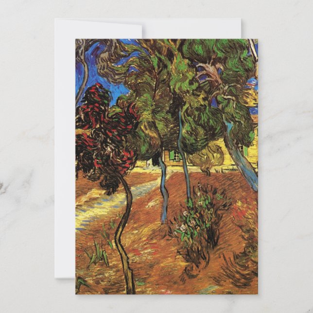 Van Gogh Trees in the Garden, Saint Paul Hospital (Front)