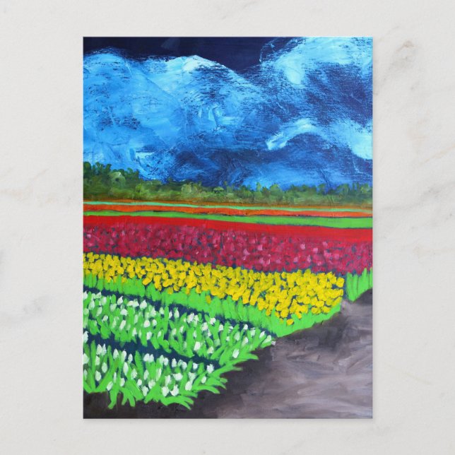 Van Gogh Tulip Field-Susan Payne-Trutna, artist Postcard (Front)