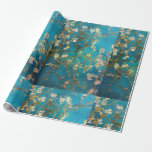 Van Gogh Turquoise Blossom Tree Wrapping Paper<br><div class="desc">Van Gogh art gift wrap. Pretty turquoise with blossoming tree for fans of Vincent paintings.</div>