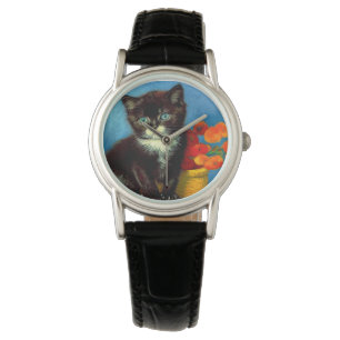 Van Gogh Tuxedo Cat Watch