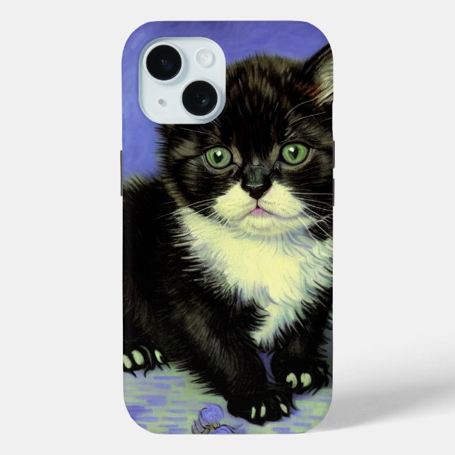 Van Gogh Tuxedo Kitten Case-Mate iPhone Case (Back)