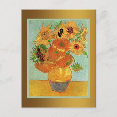 Van Gogh _ Twelve Sunflowers Postcard