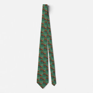 Van Gogh Two Crabs Green Impressionist Art Neck Tie