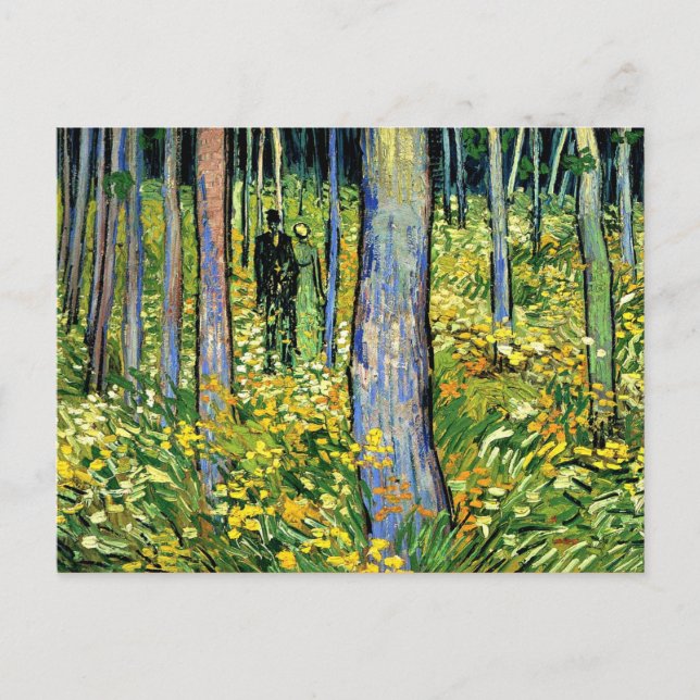 Van Gogh - Undergrowth with Two Figures Postcard (Front)