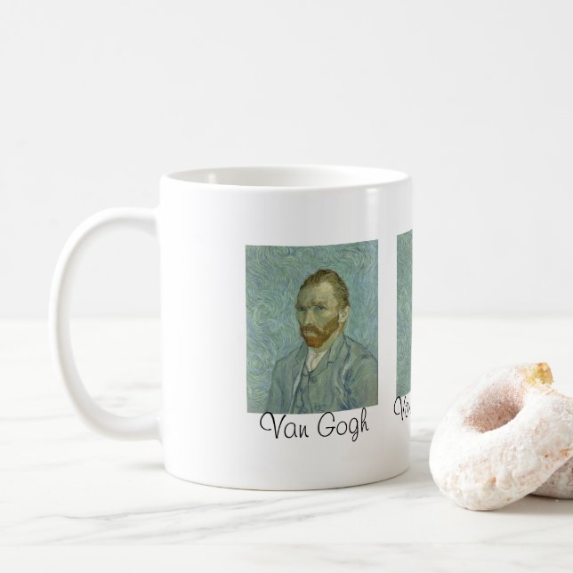 Van Gogh Van Goghing Van Gone Masterpiece Humor Coffee Mug (With Donut)