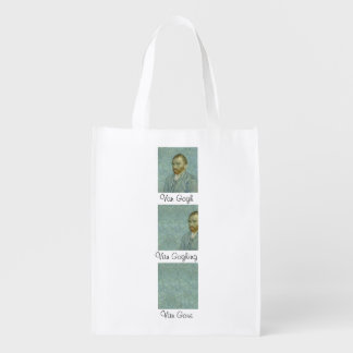 Van Gogh Van Goghing Van Gone Masterpiece Humor Grocery Bag