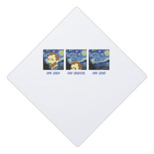 Van Gogh Van Goghing Van Gone Paint Painter Artist Graduation Cap Topper