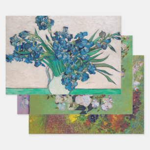 Van Gogh, Vase of Flowers Wrapping Paper Sheets