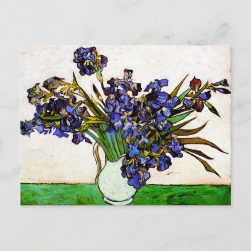 Van Gogh Vase of Irises Postcard