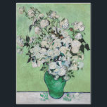 VAN GOGH VASE OF ROSES TISSUE PAPER<br><div class="desc">One of two beautiful still life paintings by Vincent Van Gogh of white roses in a vase. For more still life floral paintings by this artist see the SalvageScapes store collection VINCENT VAN GOGH</div>