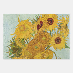 Van Gogh - Vase with 12 Sunflowers Wrapping Paper Sheets