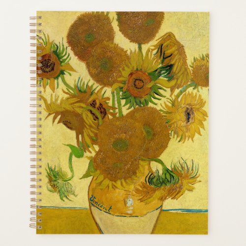 Van Gogh _ Vase with 15 Sunflowers Planner