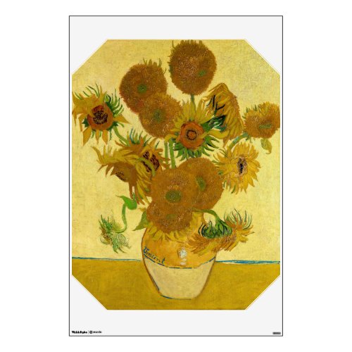 Van Gogh _ Vase with 15 Sunflowers Wall Decal