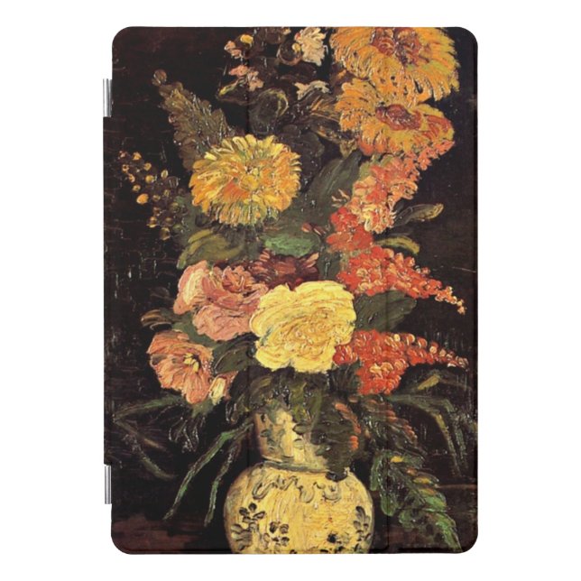 Van Gogh: Vase with Asters, Salvia and Other iPad Pro Cover (Front)