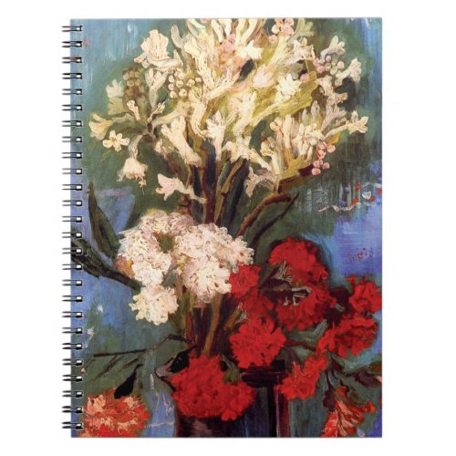 Van Gogh _ Vase With Carnations And Other Flowers Notebook