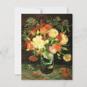 Van Gogh Vase with Carnations Invitations