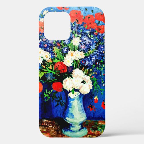 Van Gogh _ Vase with Cornflowers and Poppies iPhone 12 Case