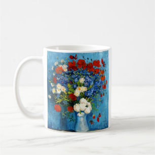 Van Gogh Vase with Cornflowers and Poppies Coffee Mug