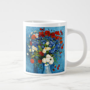 Van Gogh Vase with Cornflowers and Poppies Giant Coffee Mug