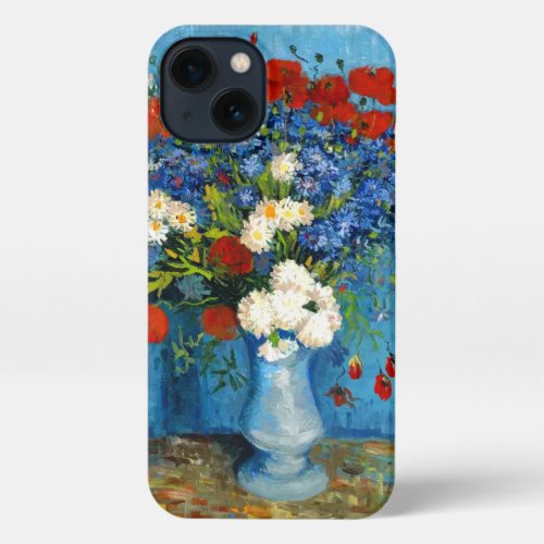 Van Gogh Vase with Cornflowers and Poppies iPhone 13 Case