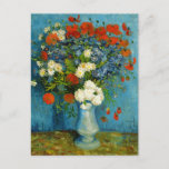 Van Gogh Vase with Cornflowers and Poppies Postcard<br><div class="desc">Vase with Cornflowers and Poppies.</div>