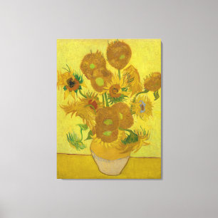 Van Gogh Vase with Fourteen Sunflowers Canvas Print
