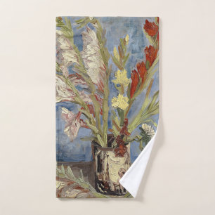 Van Gogh Vase with Gladioli and China Asters Hand Towel