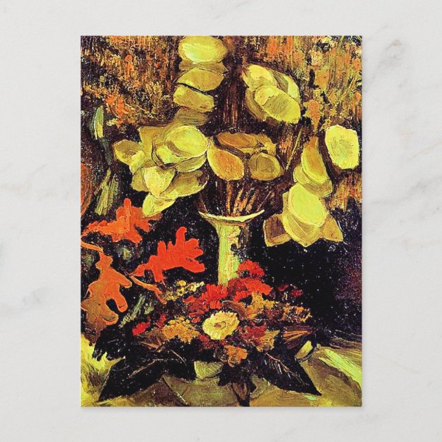 Van Gogh, Vase with Honesty, Postcard (Front)