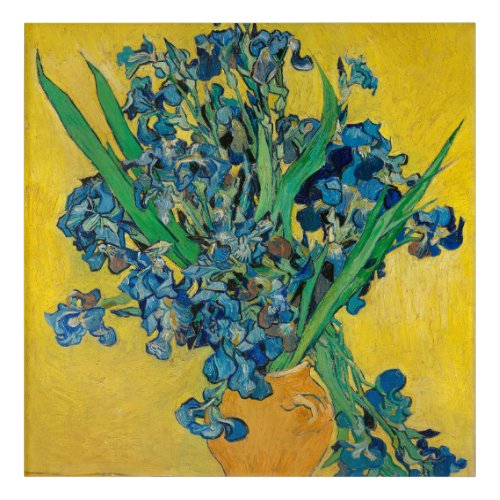 Van Gogh Vase with Irises Classic Impressionism Acrylic Print