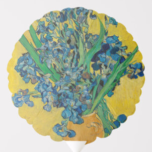 Van Gogh Vase with Irises Classic Impressionism Balloon
