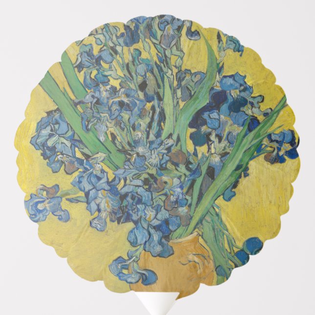 Van Gogh Vase with Irises Classic Impressionism Balloon (Front)