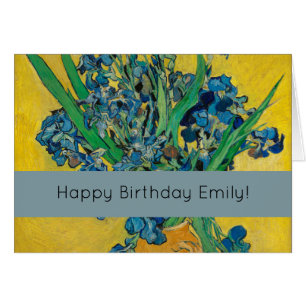 Van Gogh Vase with Irises Classic Impressionism Cards