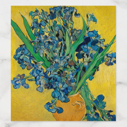 Van Gogh Vase with Irises Classic Impressionism Envelope Liner